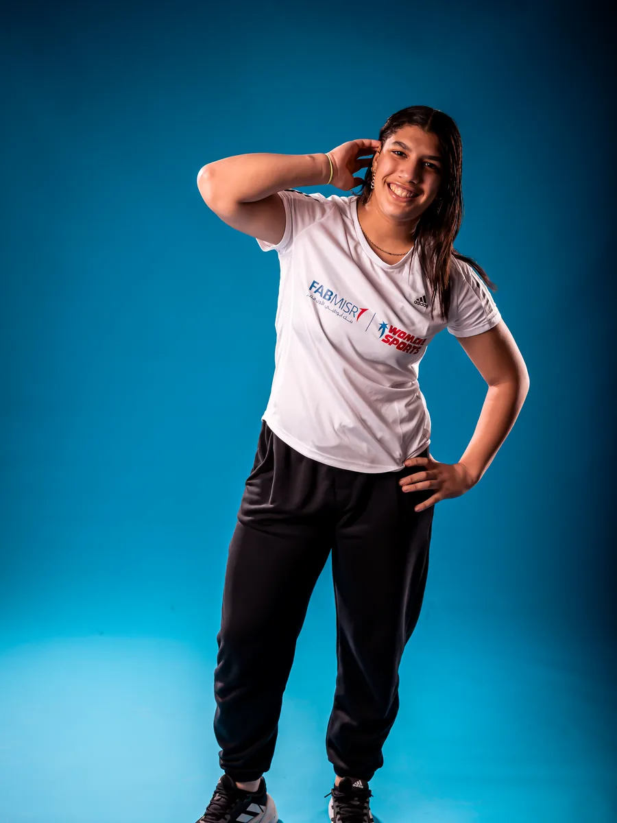 Javelin thrower Asseel Ossama