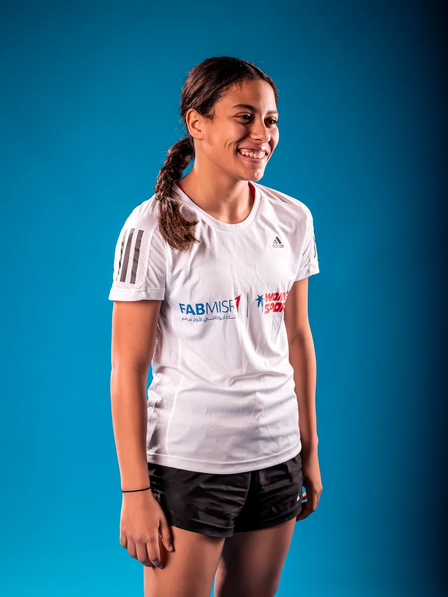 Trampoline gymnast Khadija Soliman